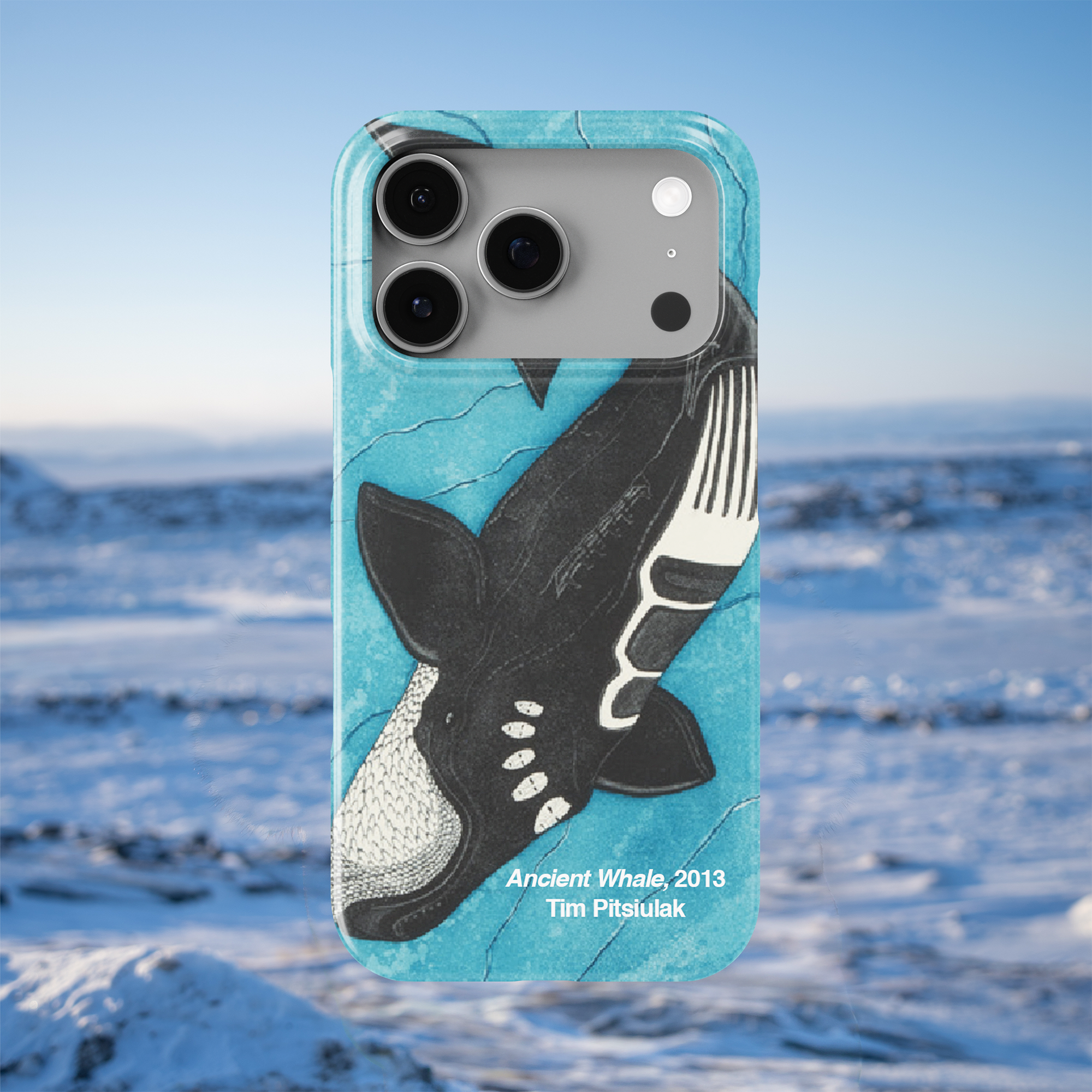 Ancient Whale - Tim Pitsiulak - iPhone Case