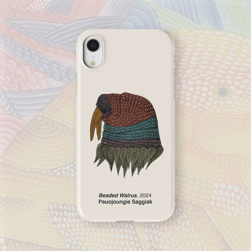 Beaded Walrus - Pauojoungie Saggiak - iPhone Case