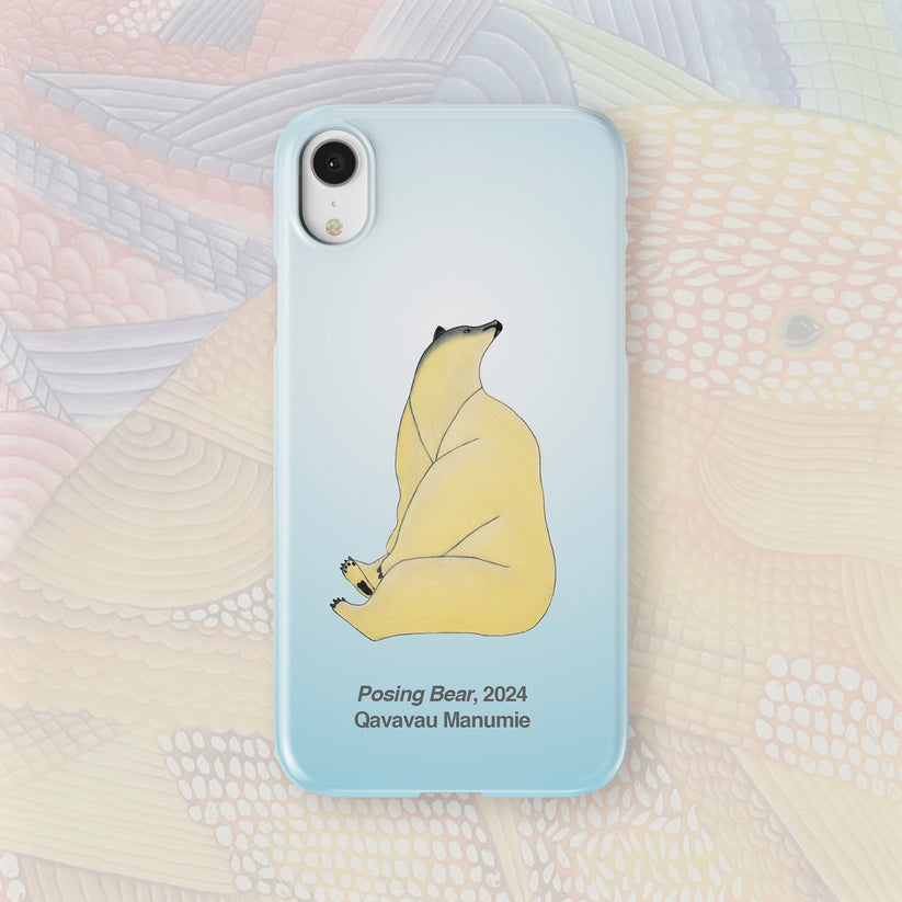 Posing Bear - Qavavau Manumie - iPhone Case