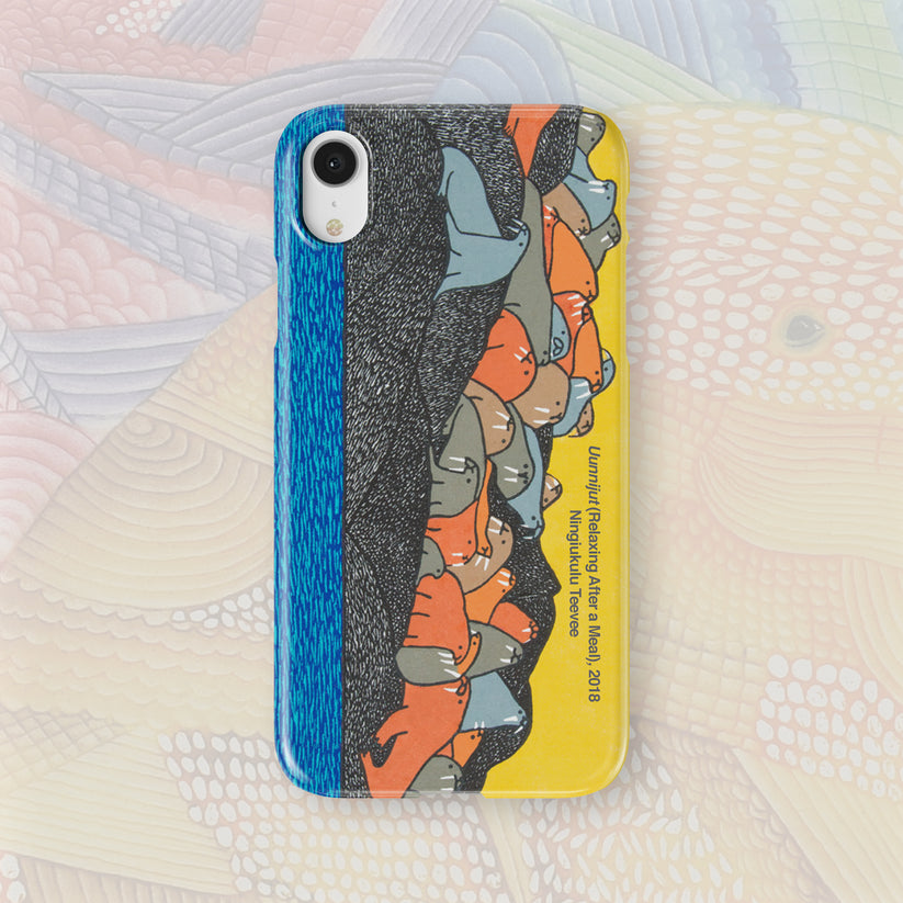 Uunnijut (Relaxing After A Meal) - Ningiukulu Teevee - iPhone Case