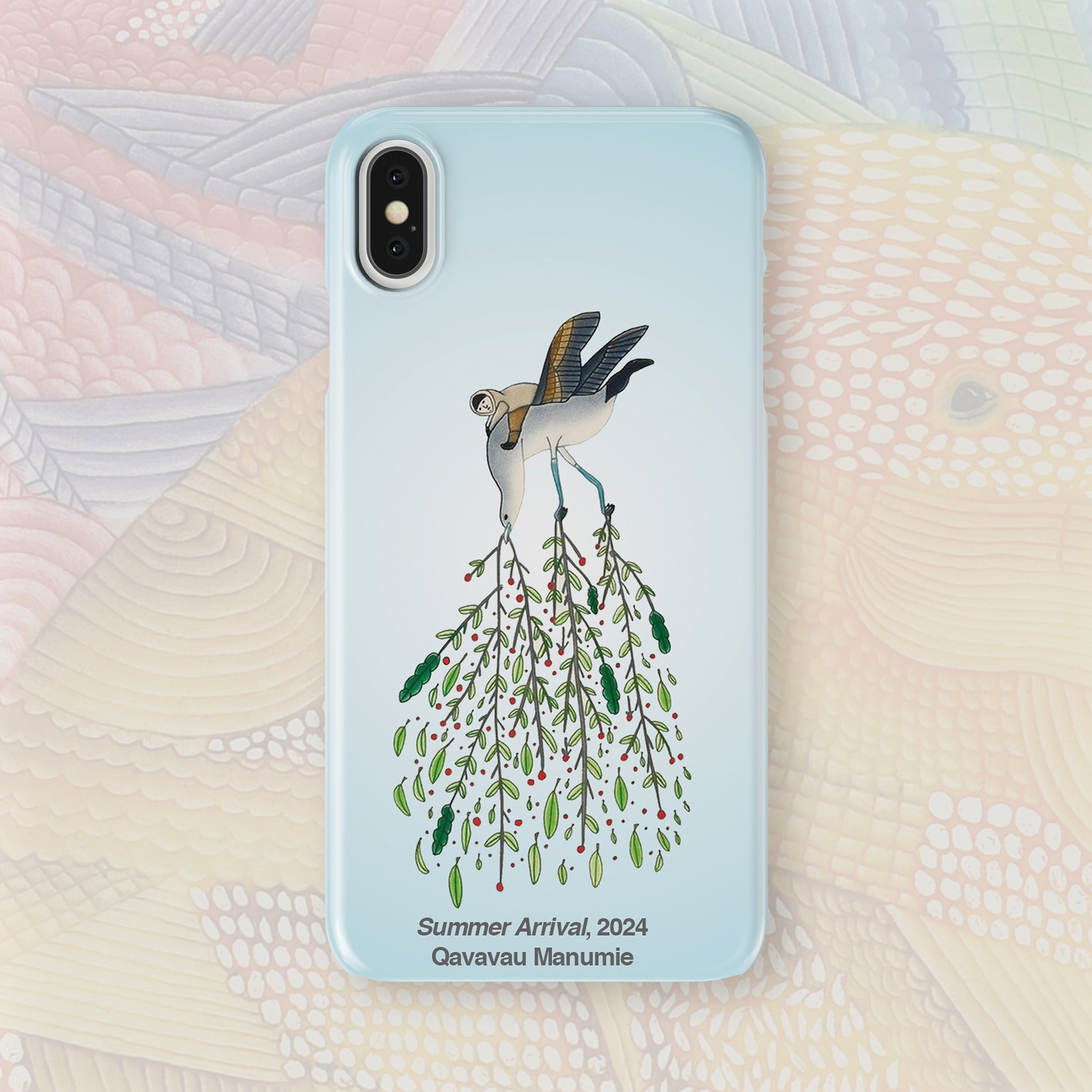 Summer Arrival - Qavavau Manumie - iPhone Case
