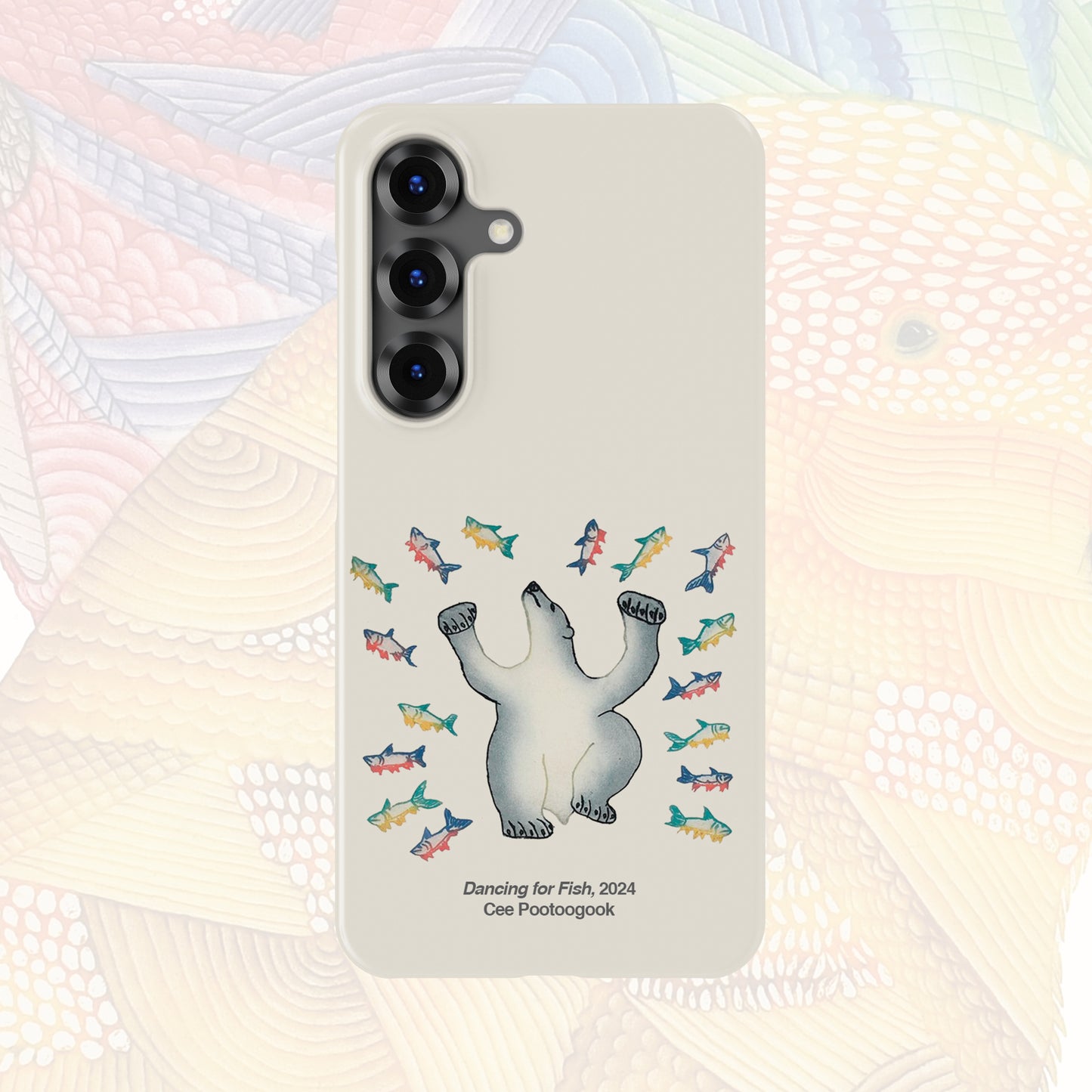 Galaxy S24/S25 - Nunacase - Cee Pootoogook--Dancing For Fish - 2024