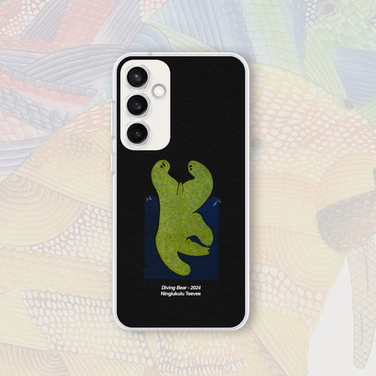 Galaxy S23 FE - Nunacase - Ningiukulu Teevee--Diving Bear - 2024