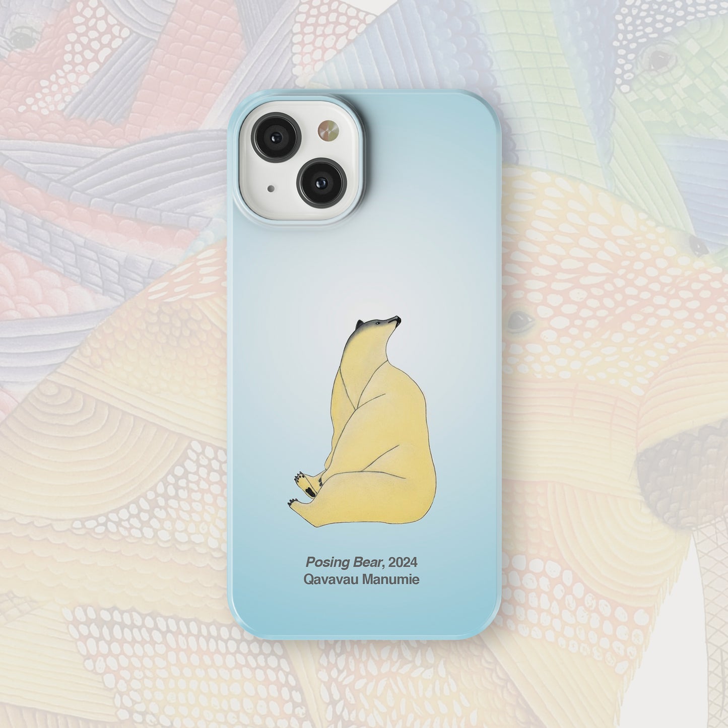iPhone 15 Plus - Nunacase - Qavavau Manumie--Posing Bear - 2024